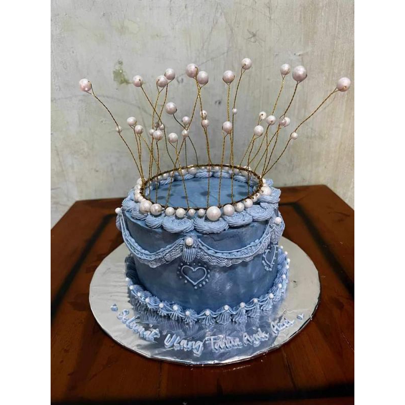 

CROWN CAKE_PRINCESS QUEEN TART COSTUM CAKE BIRTHDAY