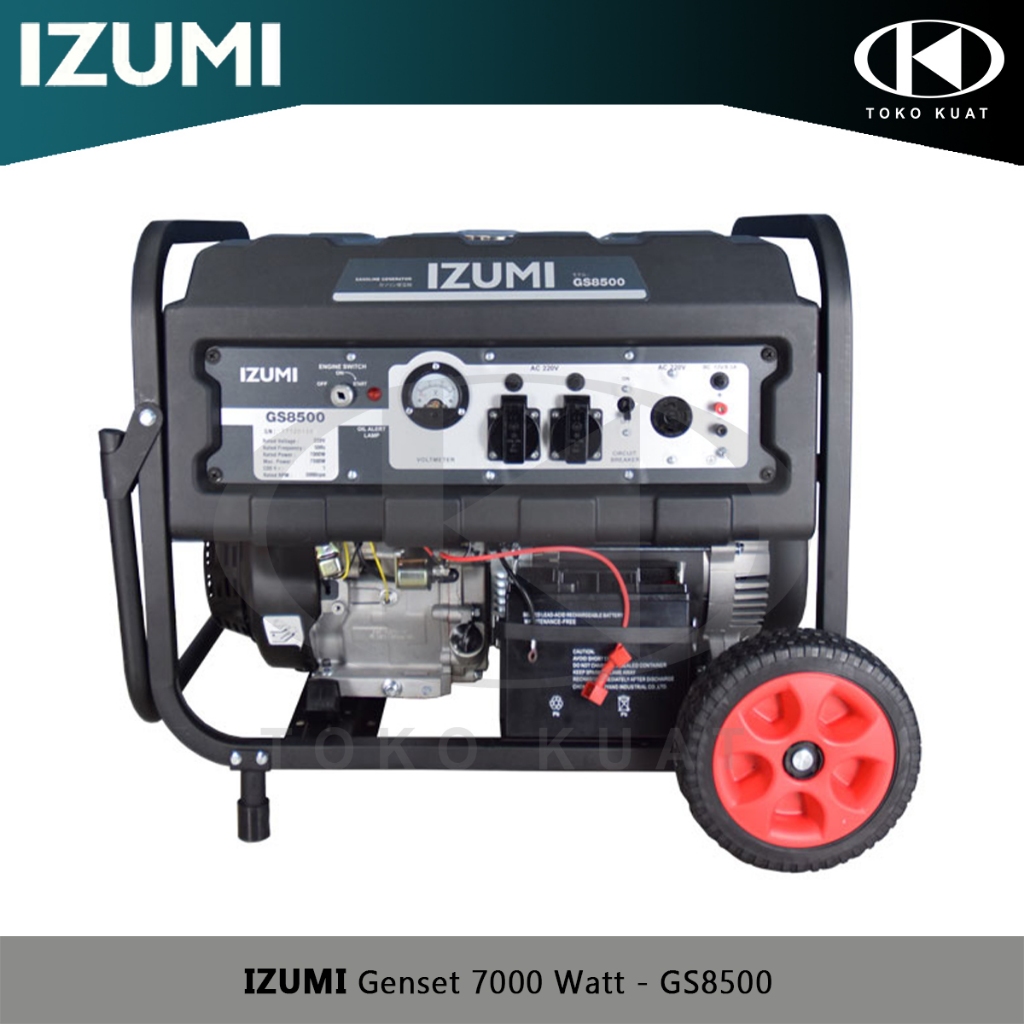 Genset 7000 Watt IZUMI Generator Listrik Bensin 25L 9Jam - GS-8500