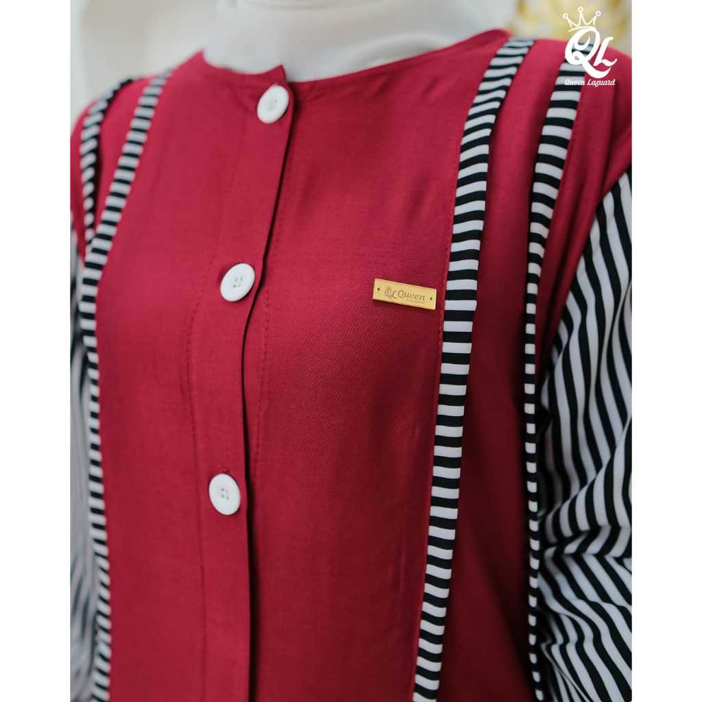 Gamis Rayon Twill//Gamis Salur Adem//Gamis Fashion Cantik BY Queen Lazuard