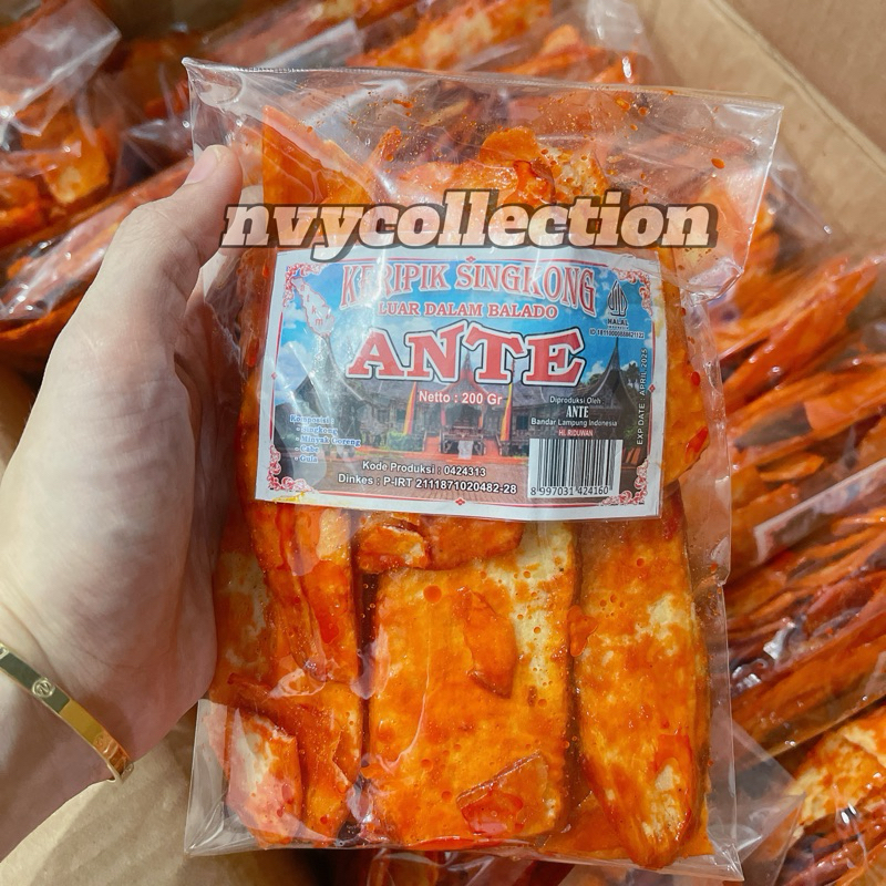 

Oleh-Oleh Lampung Keripik Singkong ANTE Sanjay Balado Pedas 200g 430g