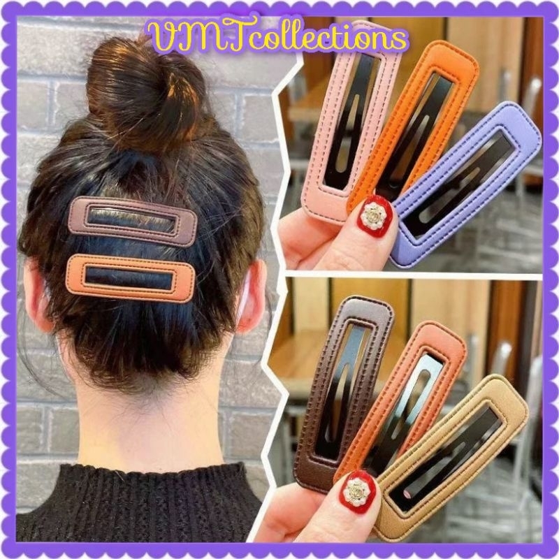 VMT - JEPIT TIP TOP BAHAN KULIT / JEPIT TIP TOP PERSEGI / JEPIT TIP TOP WARNA-WARNI