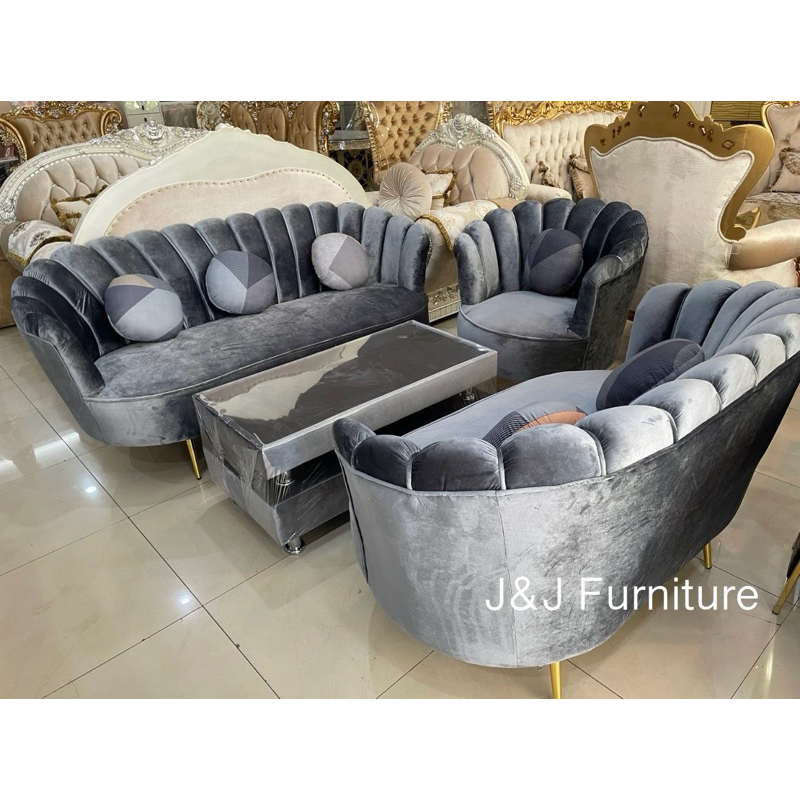 Sofa kerang minimalis murah sofa ruang tamu sofa modern makassar