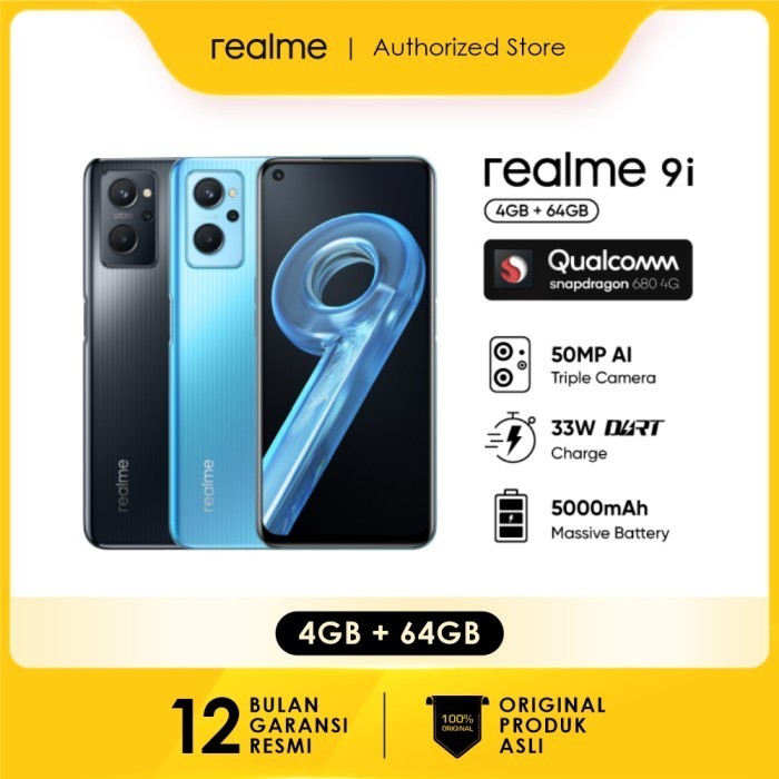 Hp realme 9i 4+64GB 6+128GB Handphone | Qualcomm Snapdragon 680 Processor | 33W Dart Charge | 5000mAh Massive Battery | 50MP AI Triple Camera | 90Hz Smartphone-8