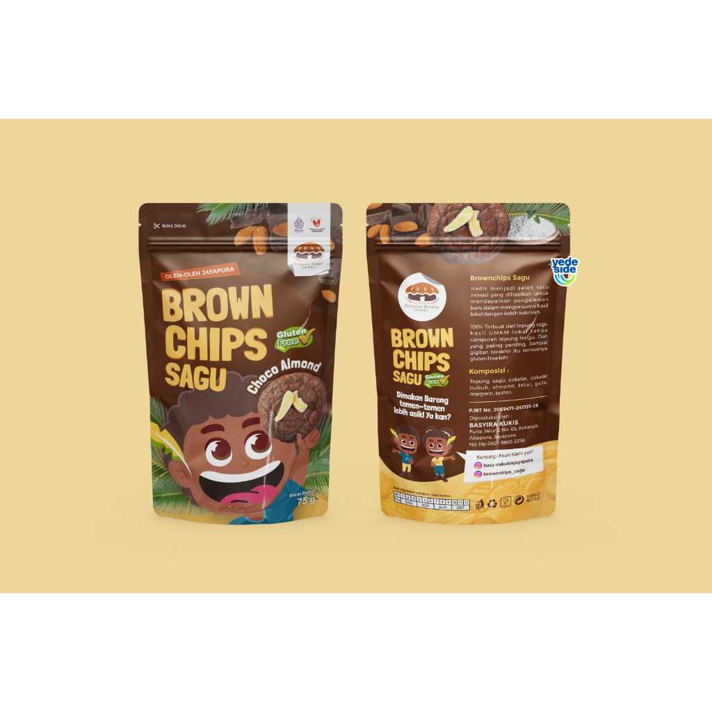 

Brownchips Sagu Choco Almond - gluten free