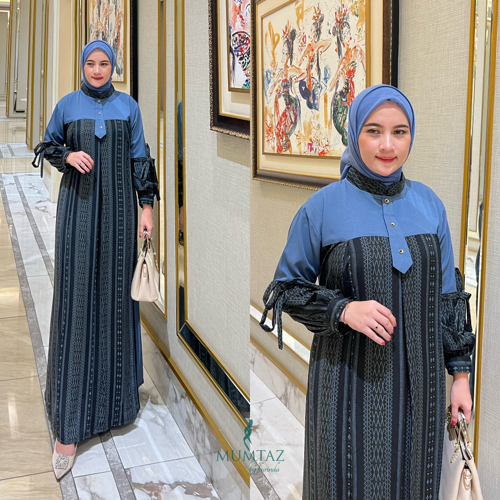 GAMIS MOOZA KANAYA ORI MUMTAZ ORIGINAL BERLABEL ITYCREPE SAKU REMAJA CASUAL SYARI OOTD HIJABERS ROMP