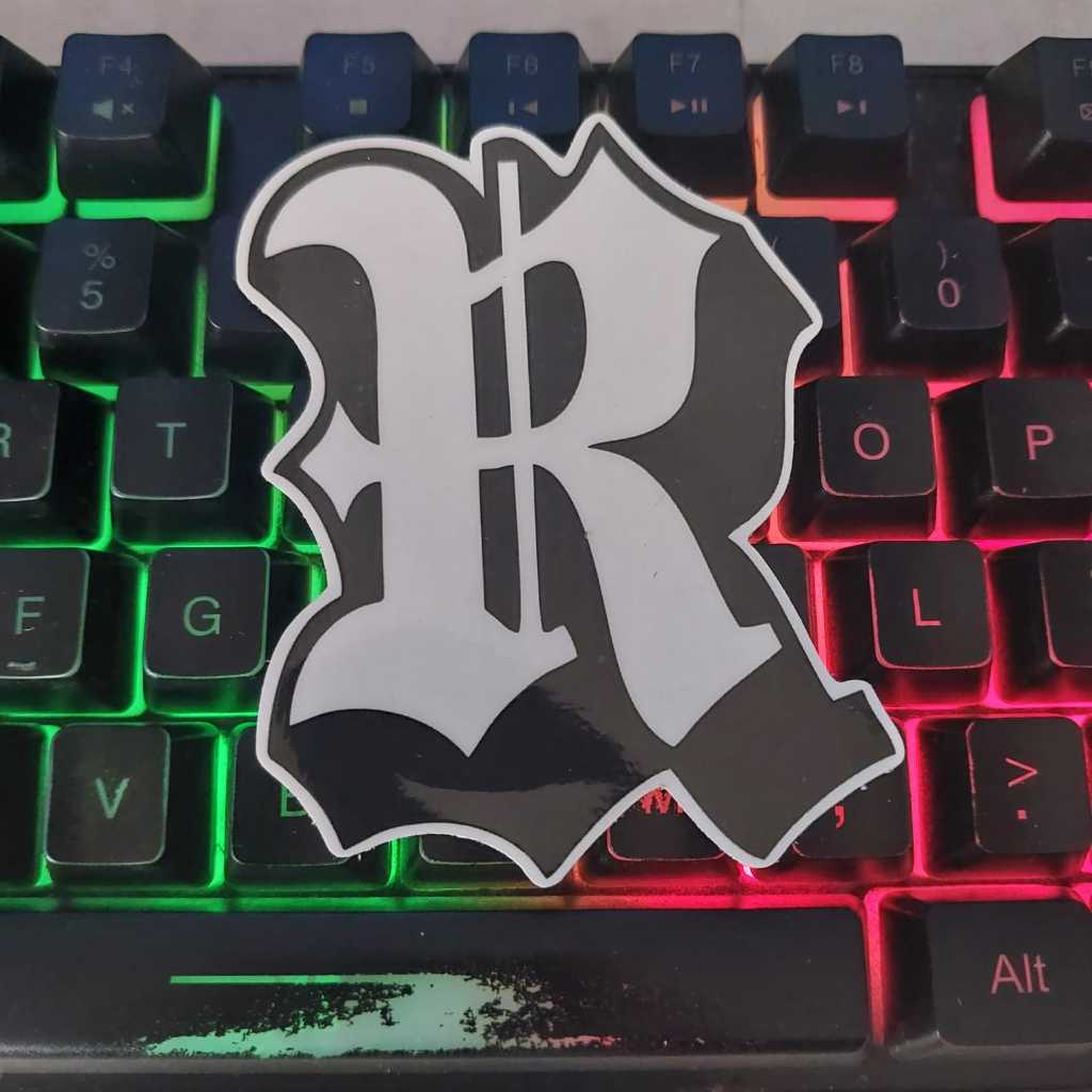Stiker Brand R RUMBLE RMBL Clothing Baju - STICKER MOTOR / HELM / LAPTOP / HP / Aestethic