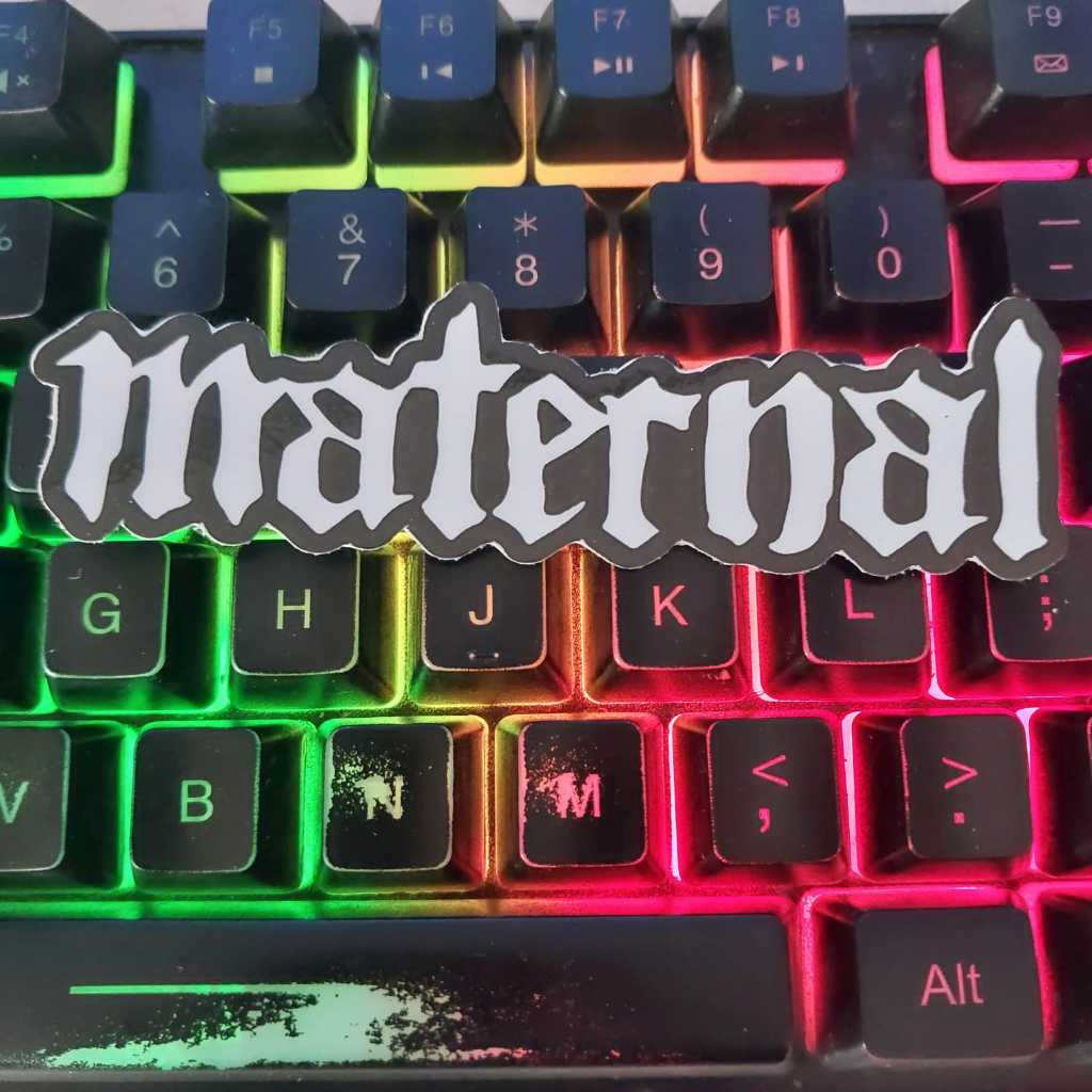 Stiker Maternal Logo Font Brand Clothing Baju - STICKER MOTOR / STICKER HELM / STICKER LAPTOP