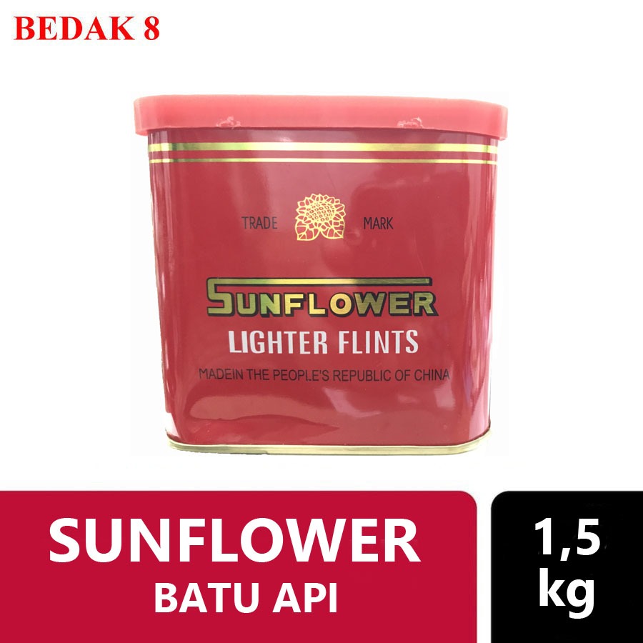 [1 KALENG] Batu Korek Api / Sunflower Lighter Flints Isi ±32 Bungkus Kecil
