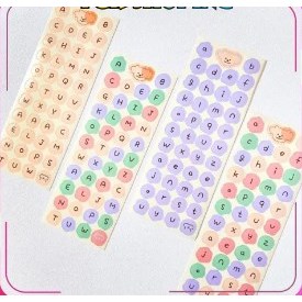 

CUTE ALPHABET Sticker Deco DIY Planner BUJO Stiker Aesthetic 1 Lembar R440