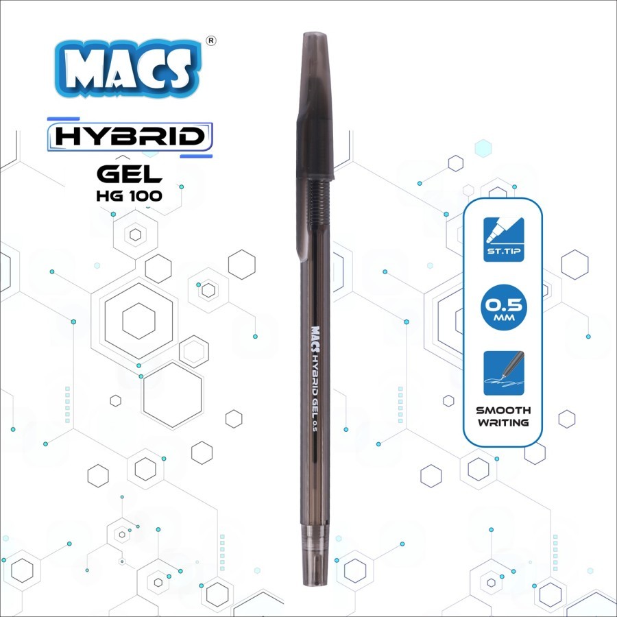 

1 lusin Pulpen / Ballpoint / Pena MACS Hybrid Gel Pen HG 100 - 12 pcs