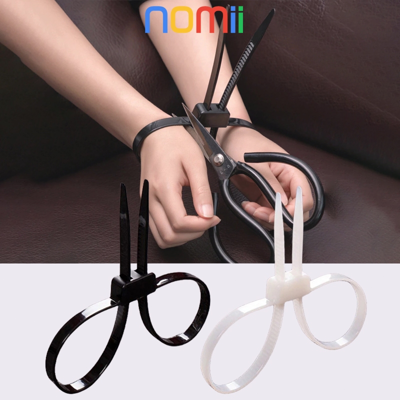 3pcs Borgol Tangan/Borgol Tangan Plastik Sekali Pakai/Borgol Tangan Plastik Police