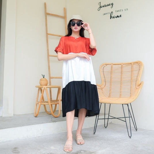 ✅(DASTER ADEM) Icecream Daster Remaja Midi Dress Lolipop Busui Terbaru Kekinian 2024 Jumbo