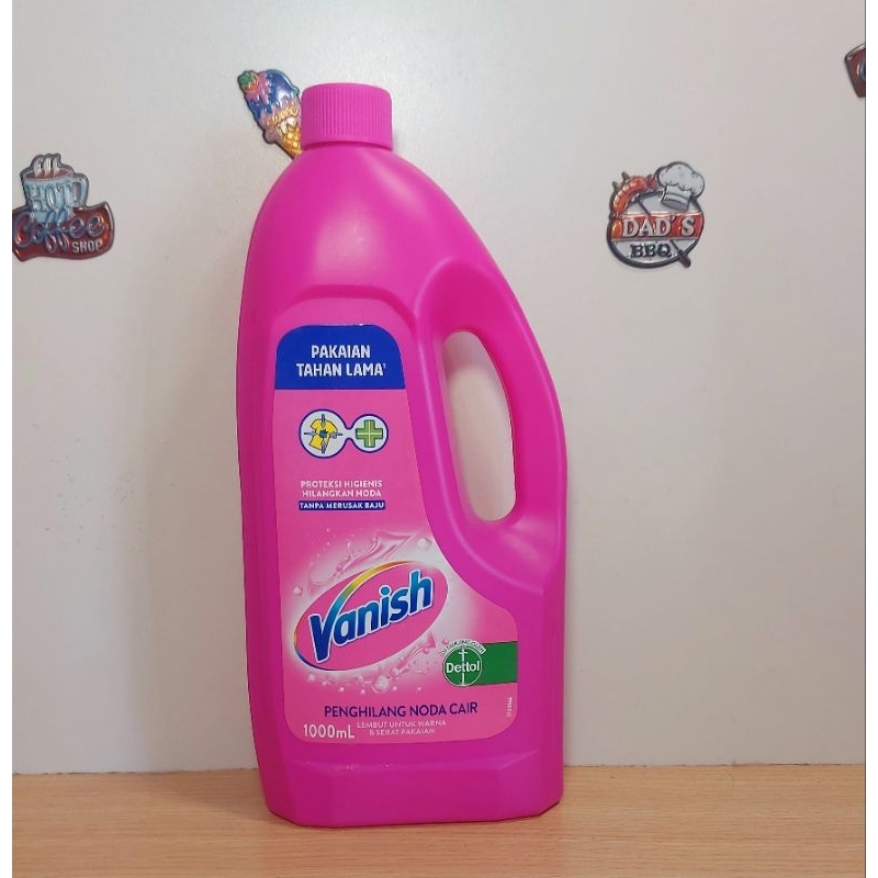 Vanish Pink Cair Botol Penghilang Noda Pakaian 1000ml/1liter