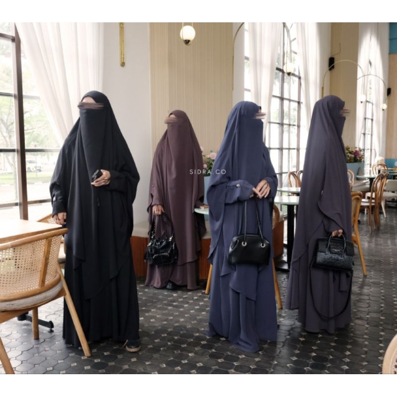 Foldaya Series by Sidra | Mazen | Abaya Hitam | Sidra co