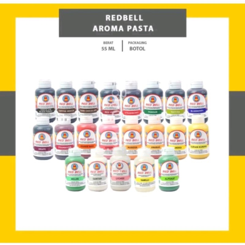 

Pasta red bell 55 ml rasa lengkap
