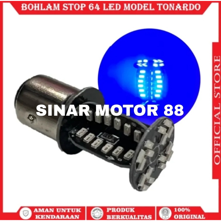 PROMO LAMPU STOP REM 64 LED PUTAR AC/DC UNIVERSAL MOTOR MOBIL