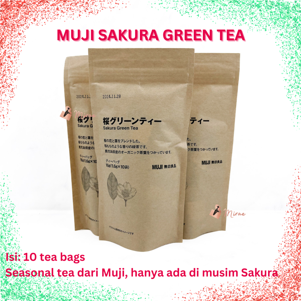 

MUJI SAKURA GREEN TEA Teh Hijau dengan Aroma Sakura Jepang