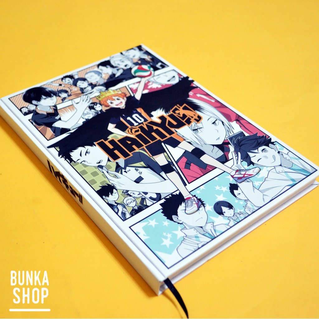 

Pocketnote Anime Haikyuu Full Character Hardcover A6 Buku Tulis Catatan Agenda Planner
