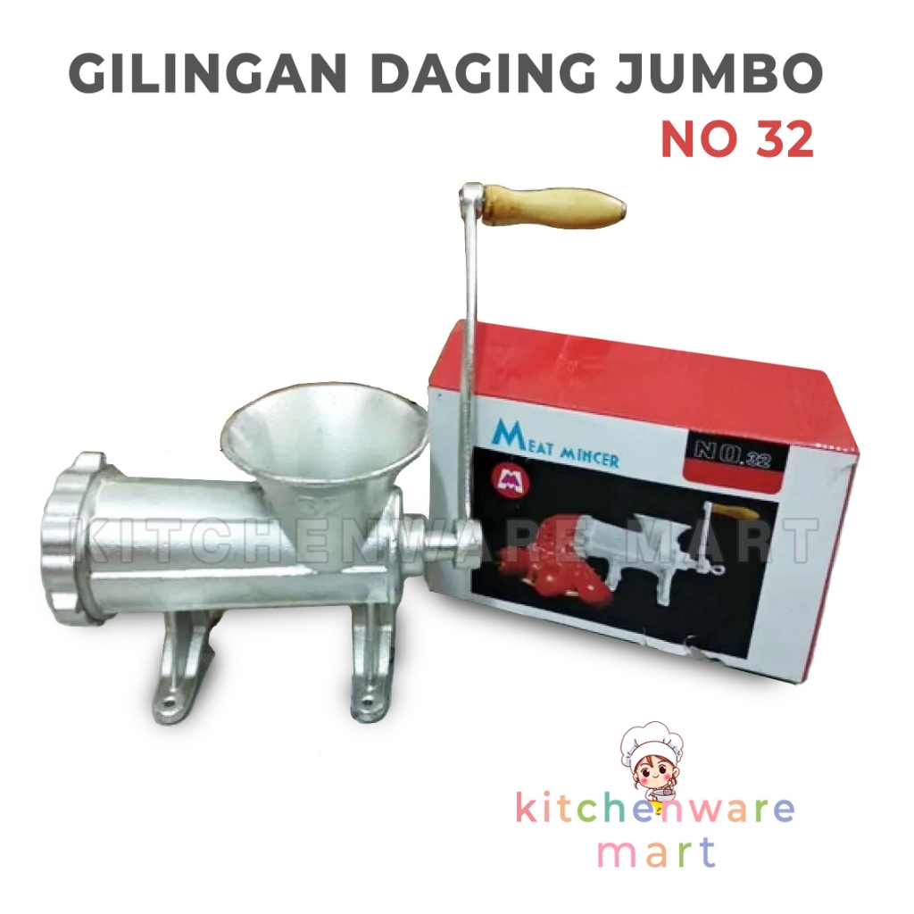 Gilingan Daging 32 Jumbo Besar besi cor tebal kuat gilingan bumbu gilingan bakso