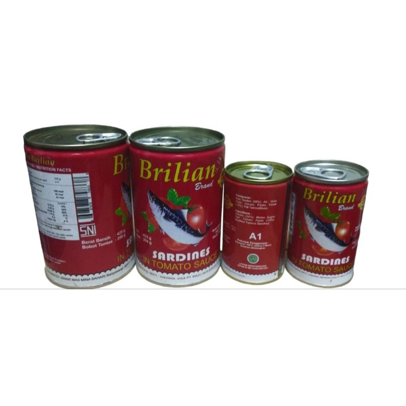 Brilian Sarden_155 gr paket 1 dus 50 pcs