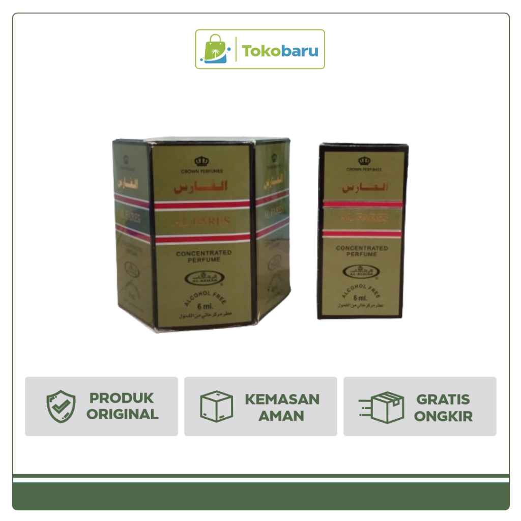 Parfum Al Rehab Al Fares 1 Box (6pcs) / Minyak Wangi Aroma Al Fares Original Perfume