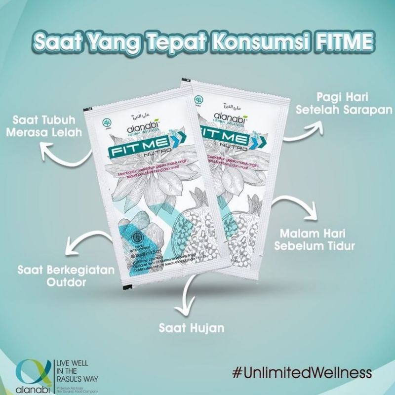 

Minuman Kesehatan Herbal Alanabi Fitme netto 15 ml 100% asli