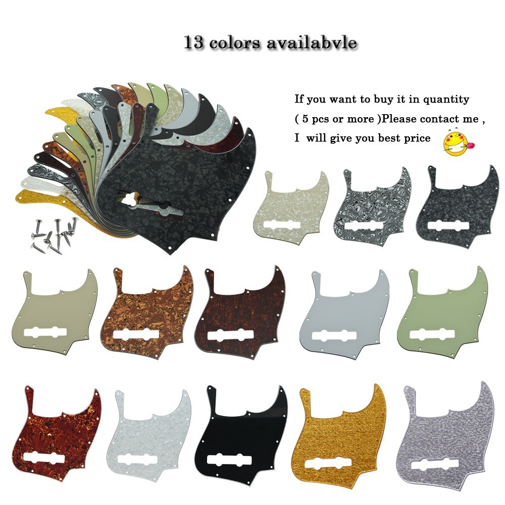 HS-(Stock)USA Spec 5 String Jazz J Bass Pickguard w/ screws For Fender American scratch plate oara b
