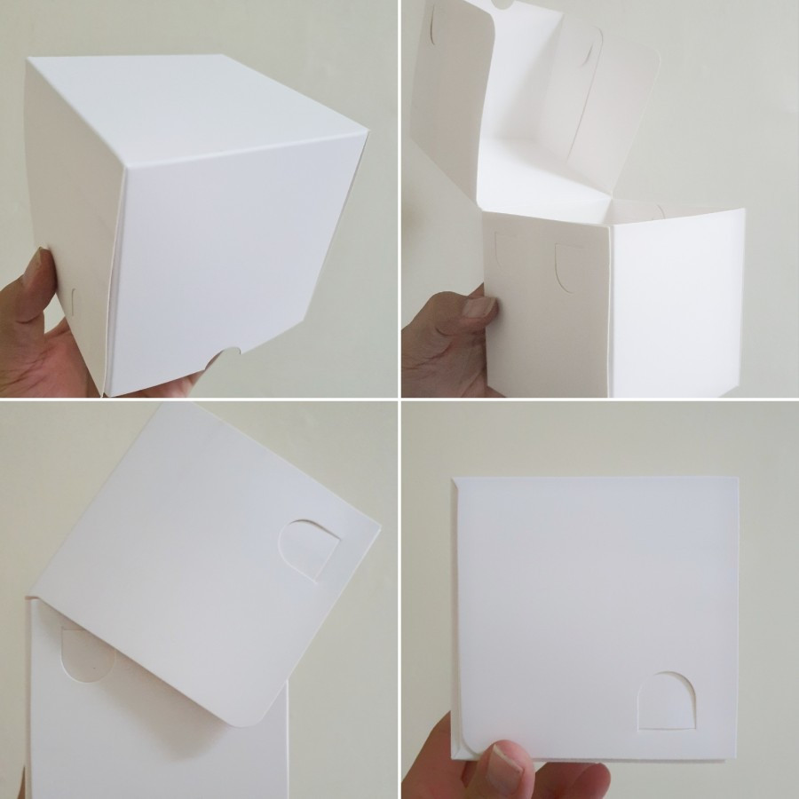 

(5 pcs) dus mini chiffonputih polos kardus kue bolu hampers box cookies packaging ukuran 12x12x12cm