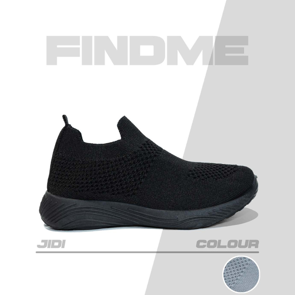 FINDME 25-40 Jidi Sepatu Sneakers Anak Kekinian Simpel Praktis Cocok Nyaman Dipakai Sekolah Travel F