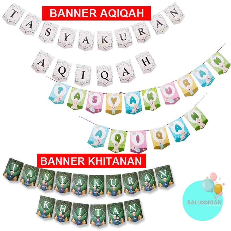 Banner Tasyakuran Khitanan/Aqiqah/Khitan