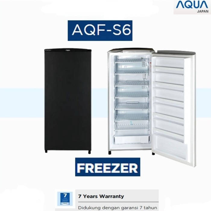 KULKAS FREEZER AQUA S4 / S6 6RAK GARANSI 7 TAHUN STAND FREEZER