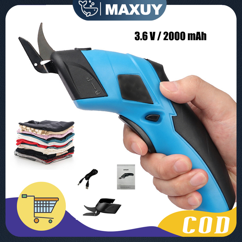 

Gunting Listrik Kain Tanpa Kabel Pemotong Isi Ulang USB Portabel Alat Pemotong Multifungsi DIY Multifungsi Untuk Karton Kain Kulit