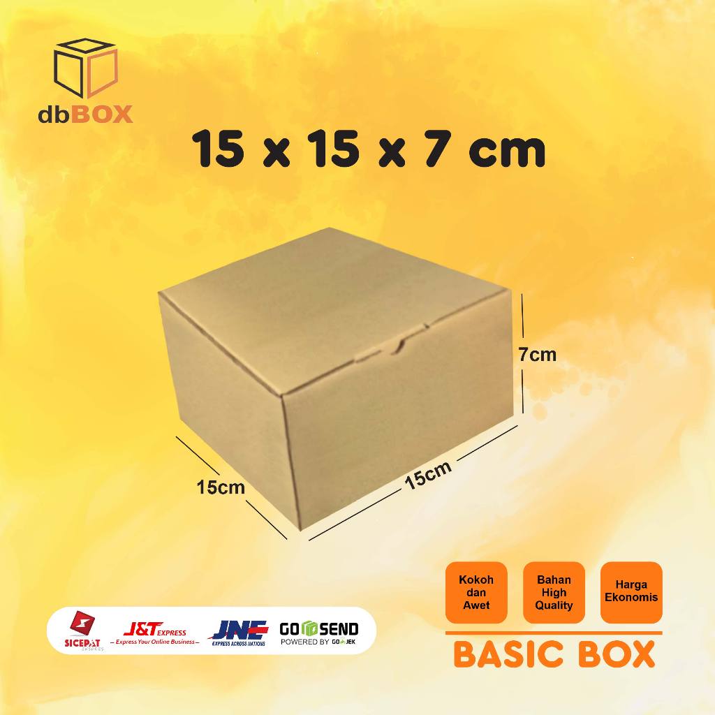 

Kardus 15x15x7 cm - Die Cut dan easy usage -