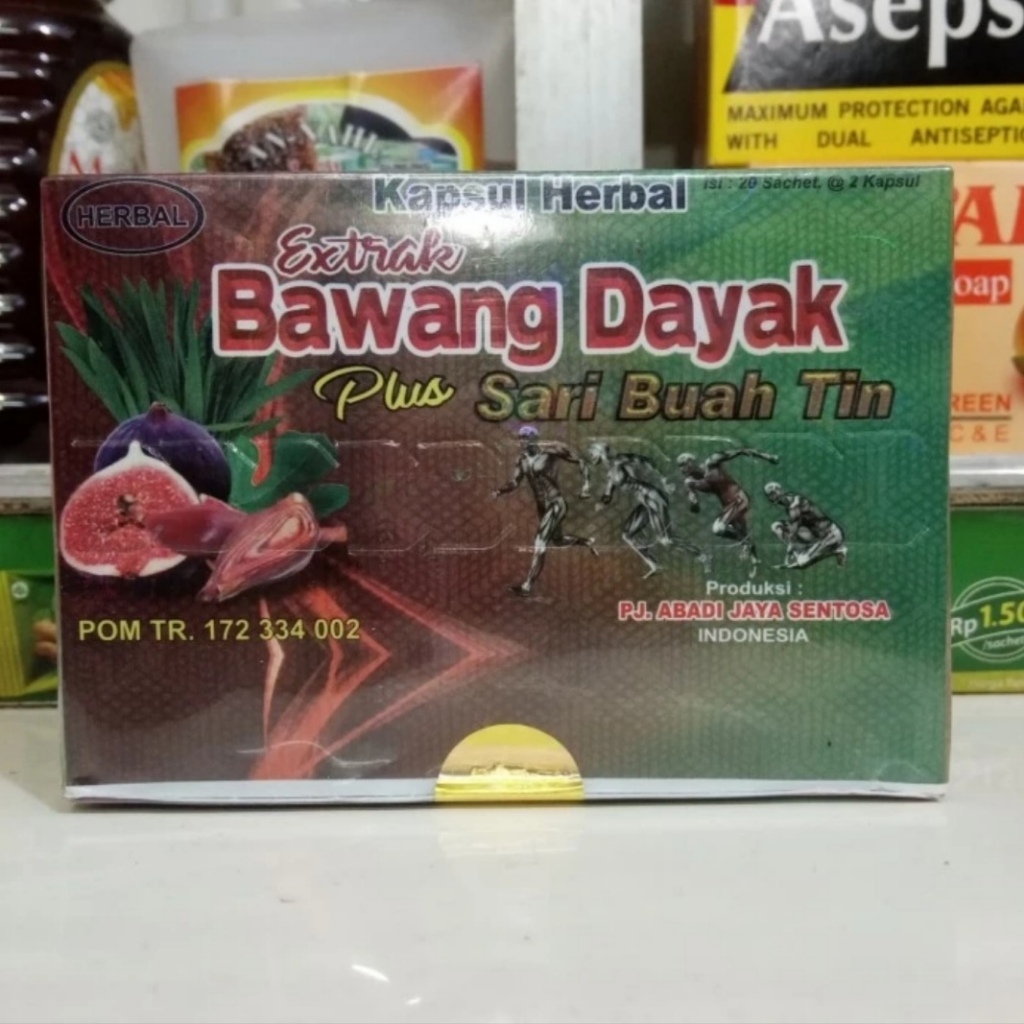 kapsul herbal bawang dayak isi 20 sachet plus sari buah tin Kapsul Asam Urat, dan Pegal linu