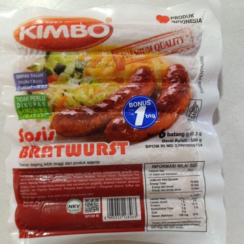 

Kimbo sosis bratwurst jumbo 500 gr