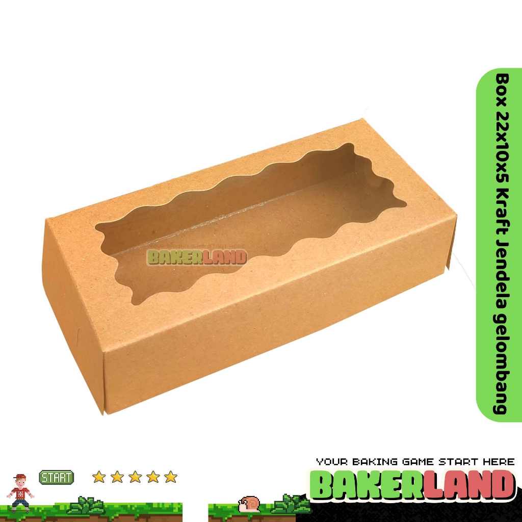 

Dus Brownies Jendela Gelombang / Dus Brownies / Box Brownies Jendela Kemasan Brownies / Dus kue