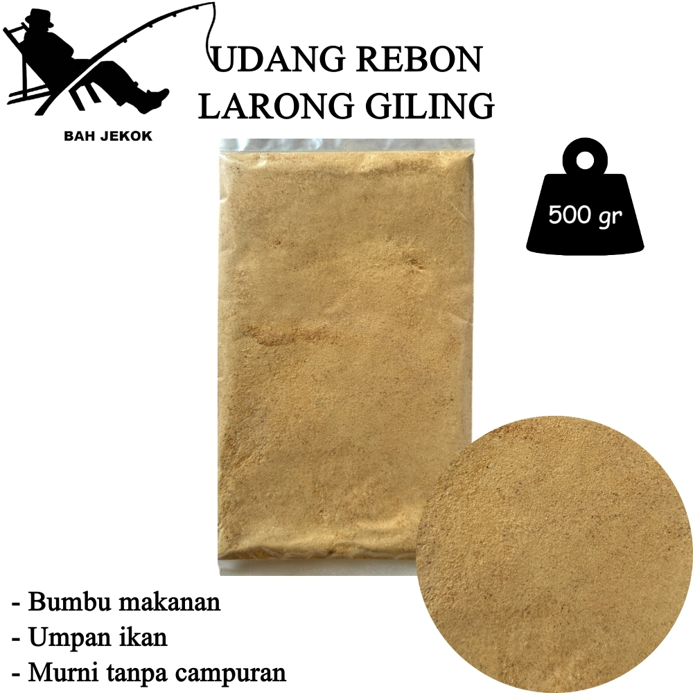 Udang Rebon Ebi Larong giling untuk umpan pancing ikan (500gr)