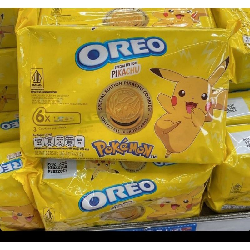 

KRAFT Sandwich OREO POKEMON Coklat Pisang Pck 165.6g