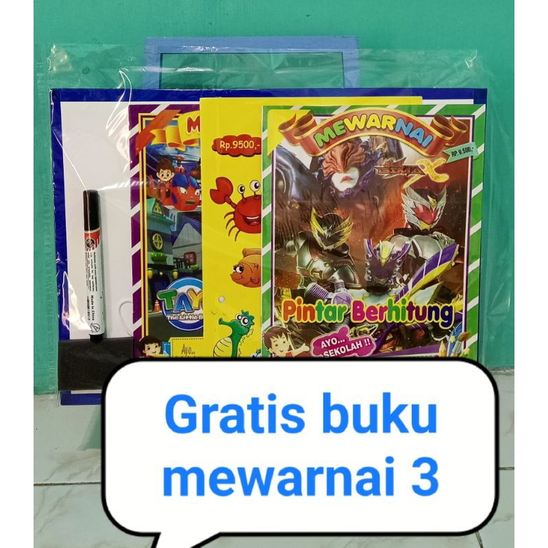 

Papan tulis dengan kaki GRATIS 3 buku mewarnai