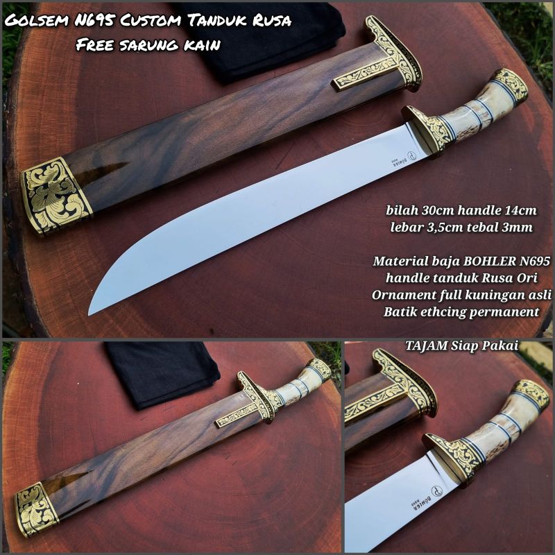 gholsem bohler n695 custom tanduk rusa