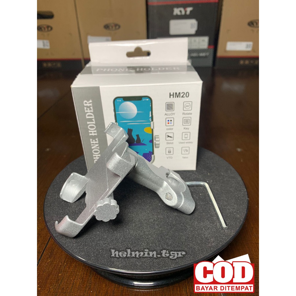 HOLDER HP SPION & STANG MOTOR ASLI BESI ORIGINAL 100%