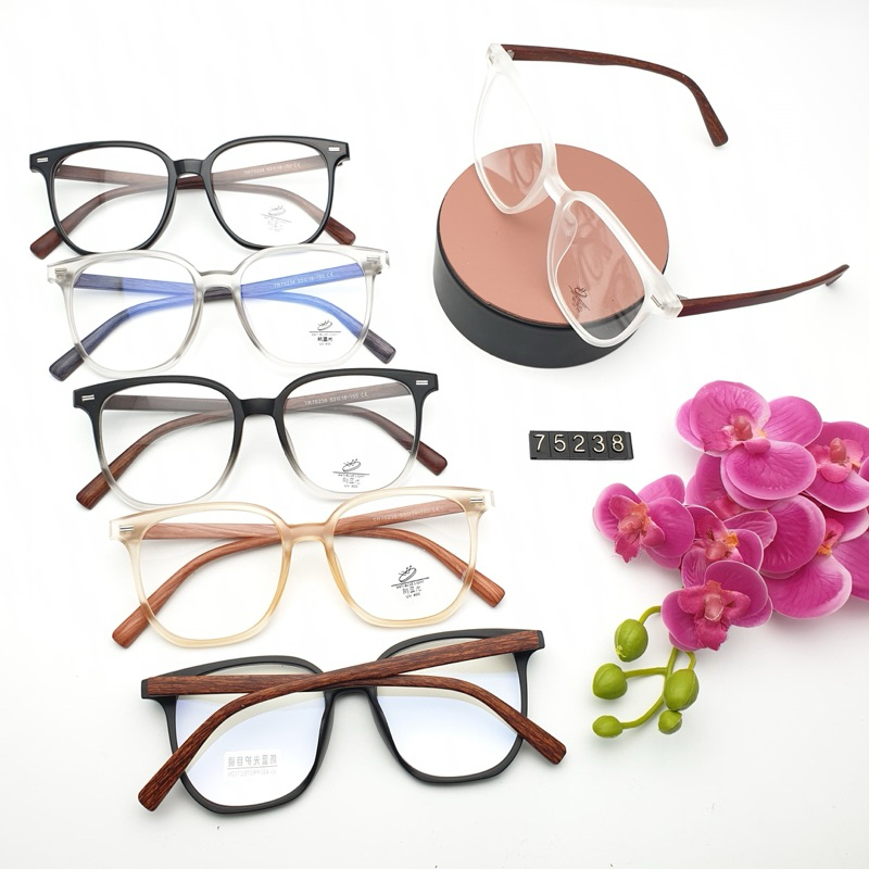 Kacamata/Frame Unisex Elastis 75238 Size 53.18.150-Kacamata Minus,Photocromic,Blueray,Bluecromic