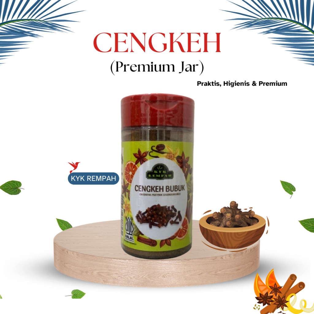 

Cengkeh Bubuk Premium [ JAR ] | Cloves Powder Bumbu Dapur Praktis