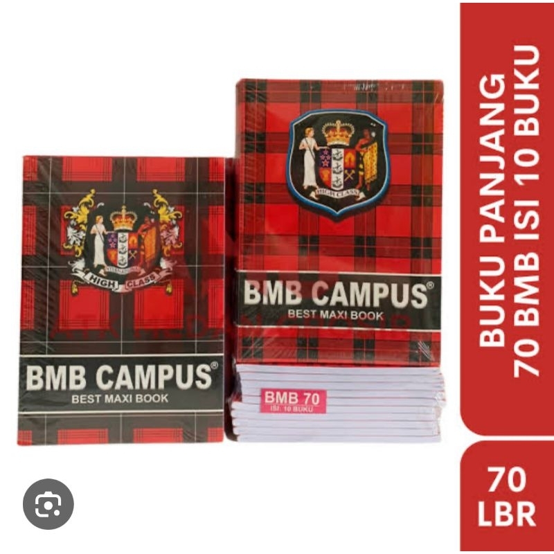 

Buku Tulis Boxy BMB/BMC Campus 70 Lembar (1 Pack Isi 10 Buku)