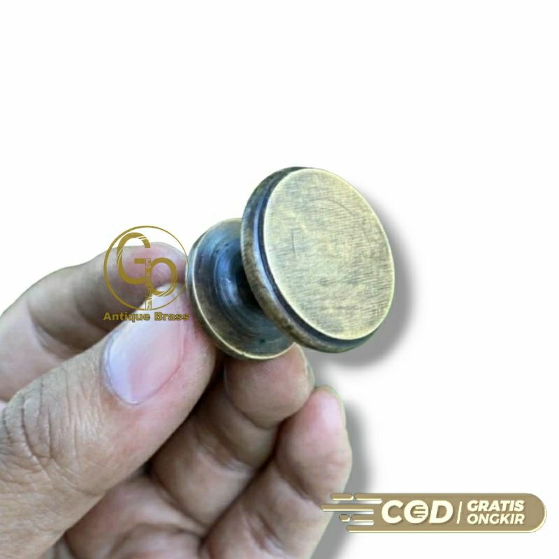 Knob Laci Handle Laci Bahan Kuningan Ukuran 2,5cm