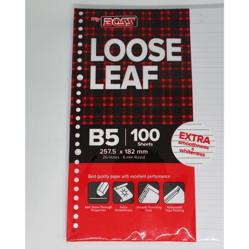 

Special Packing Loose Leaf Big Boss B5 1 lembar