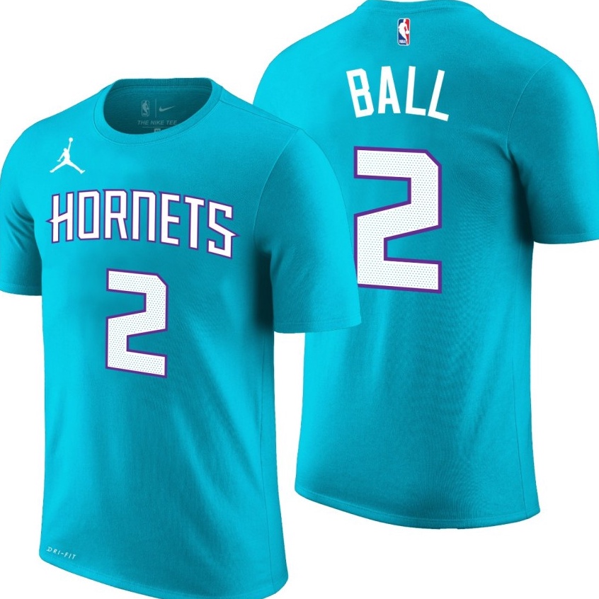 KODE P6X6 KAOS BAJU TSHIRT NBA CHARLOTTE HORNETS 2 LAMELO BALL HOME  BAJU BASKET PRIA WANITA
