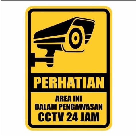

Kejutan Spesial Sign Perhatian CCTV 24 Jam Plat Alumunium12mm