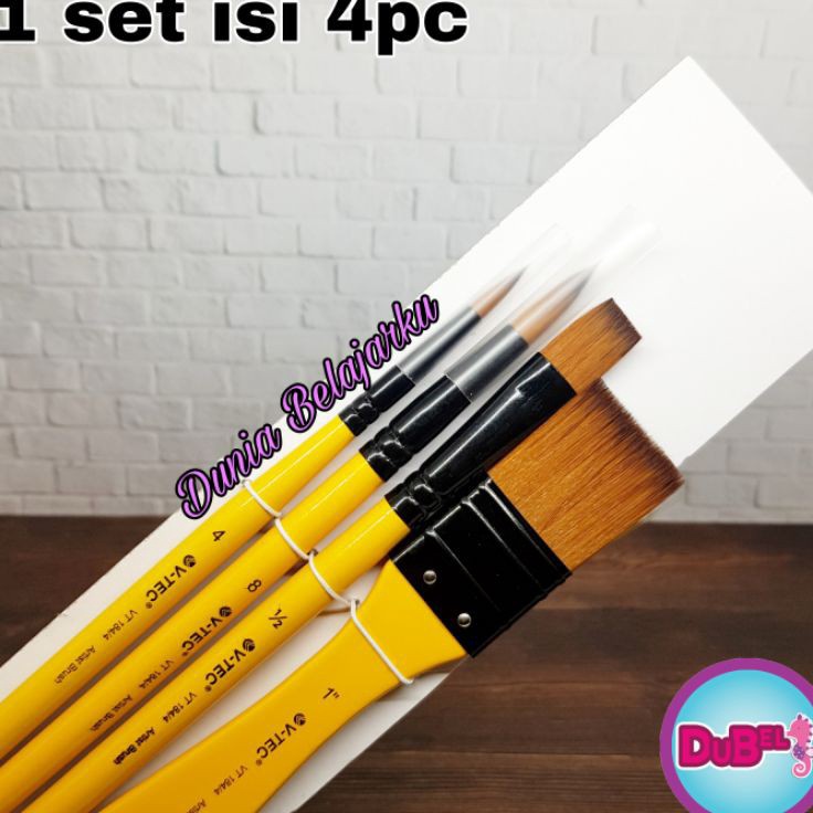 

Paket Meriah Kuas Lukis Set Vtec isi 4 Pc VT184 Vtec Premium Artist Brush High Quality