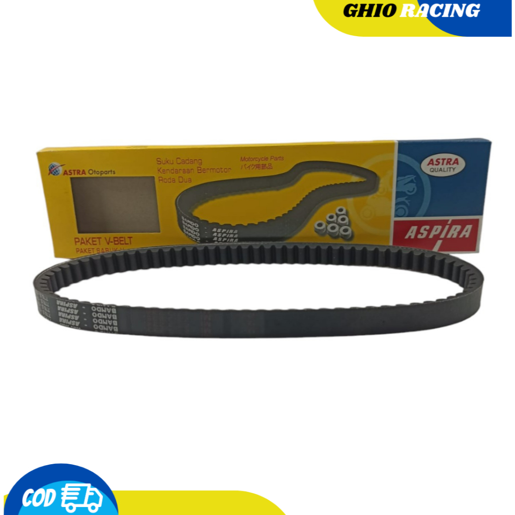 Vanbelt ASPIRA Astra Beat Karbu Scoopy Karbu Spacy karbu KVY V-belt Drivbelt